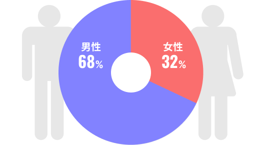 男女比率図